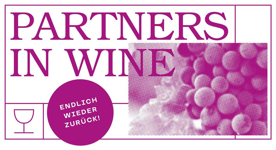 Logo Partners in Wine mit Störer